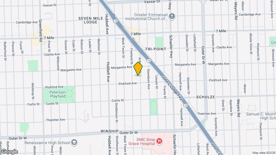 18445 Ardmore St Mapa y Detalles de la Ubicación