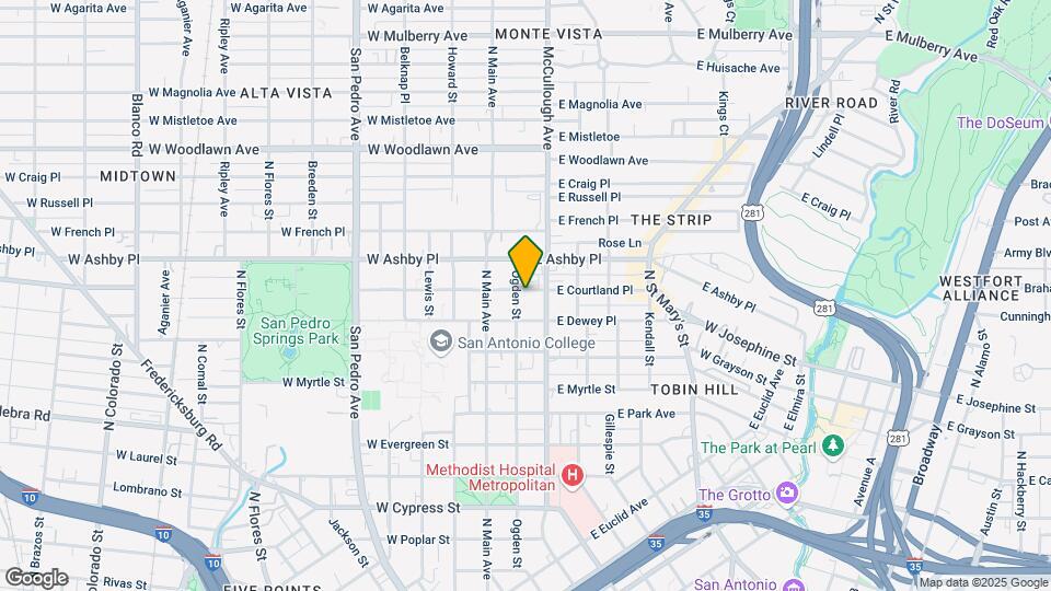 200 E Courtland Pl Map and Location Details