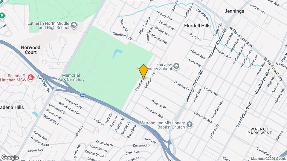 5336 Fletcher St Map and Location Details