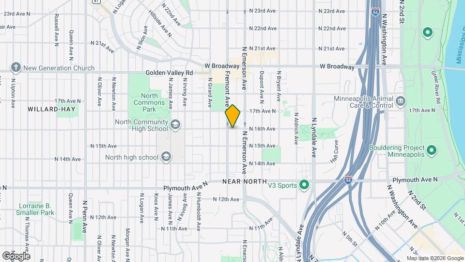 1524 Fremont Ave N Map and Location Details