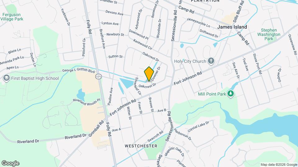 1240 Oakcrest Dr Map and Location Details