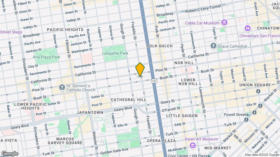 1523 Franklin St Map and Location Details
