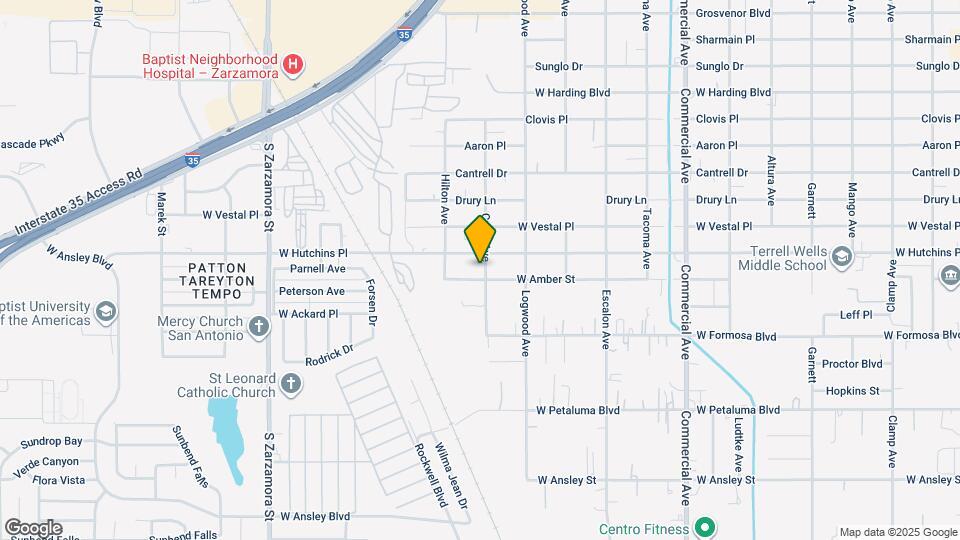 1115 Cullin Ave Map and Location Details