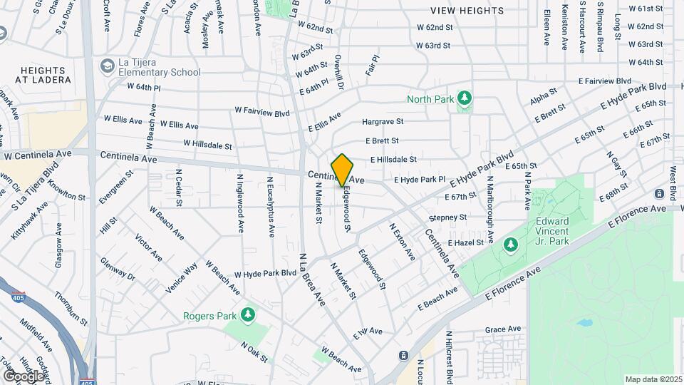 917 Edgewood St Mapa y Detalles de la Ubicación
