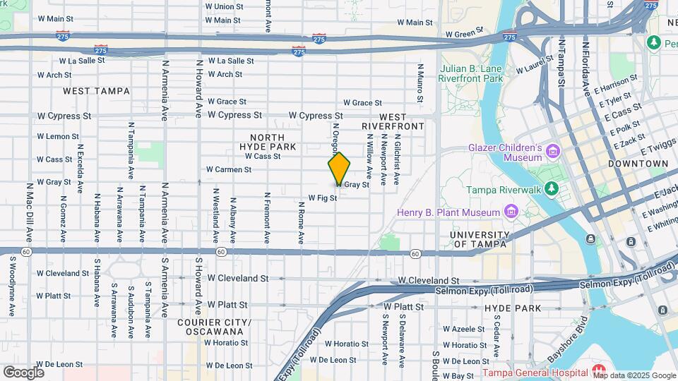 401 N Oregon Ave Map and Location Details