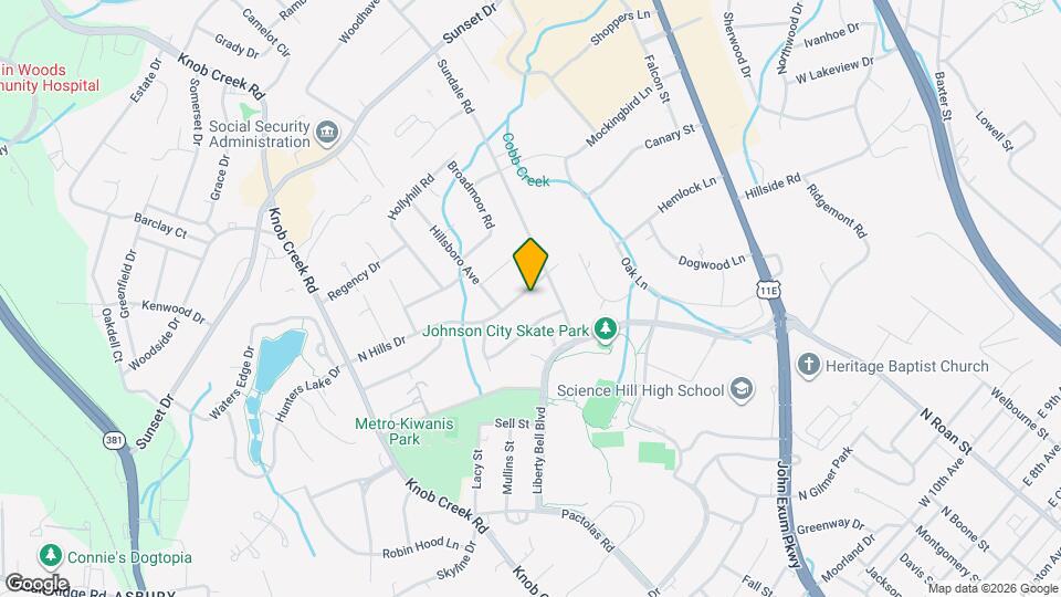 605 N Hills Dr Map and Location Details