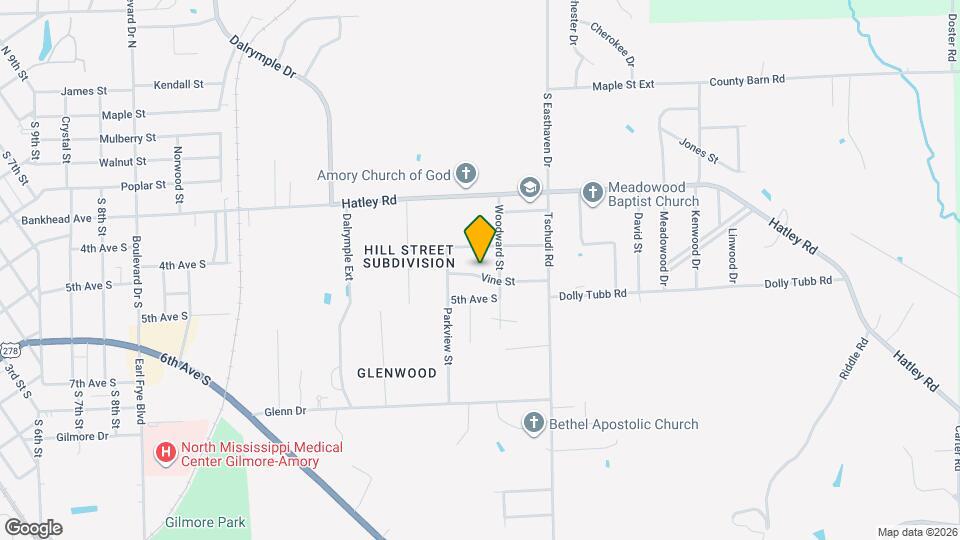 1309 Vine St Map and Location Details