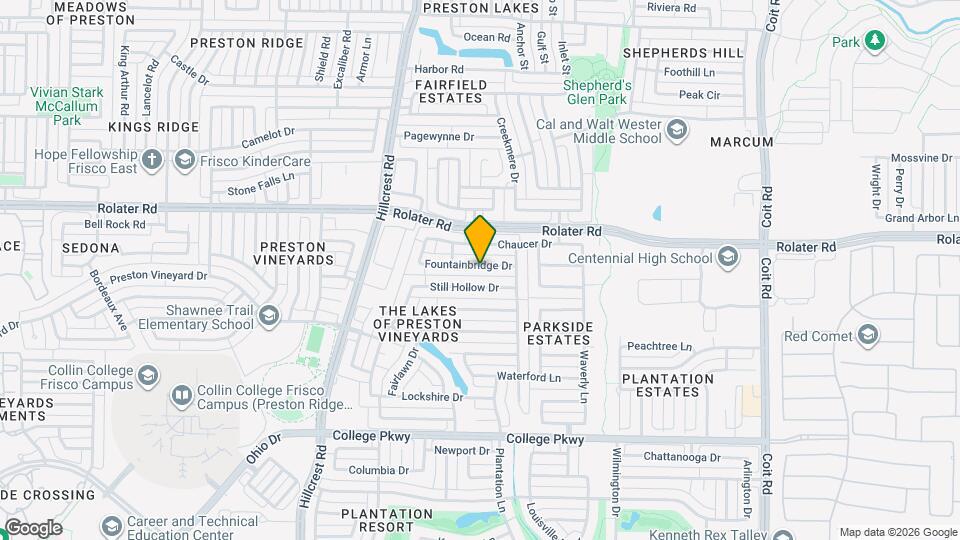 11423 Fountainbridge Dr Map and Location Details