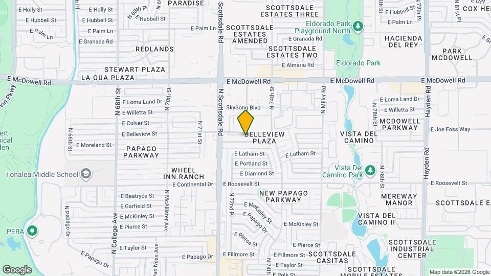 7234 E Belleview St Map and Location Details