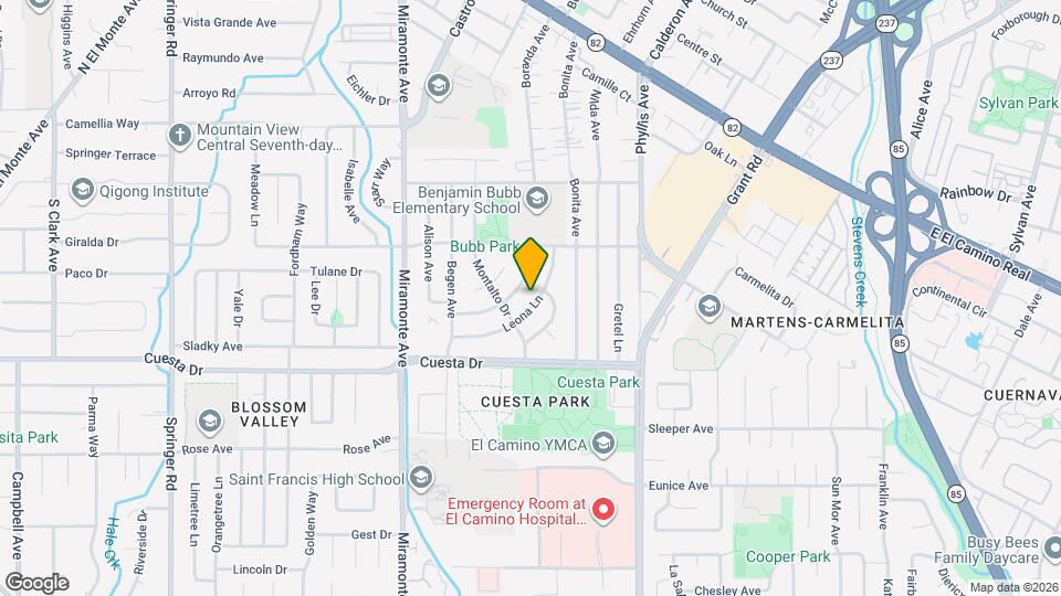 636 Leona Ln Map and Location Details