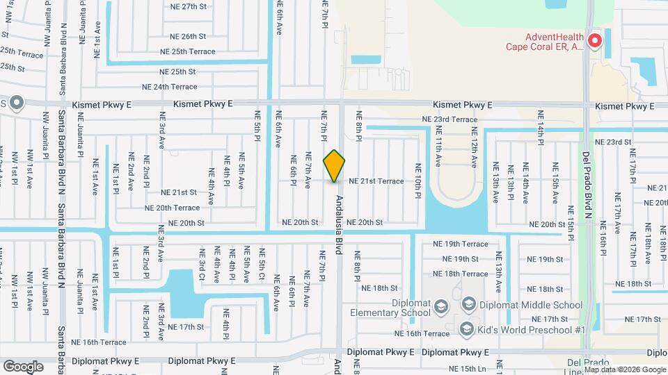 2106 Andalusia Blvd Map and Location Details