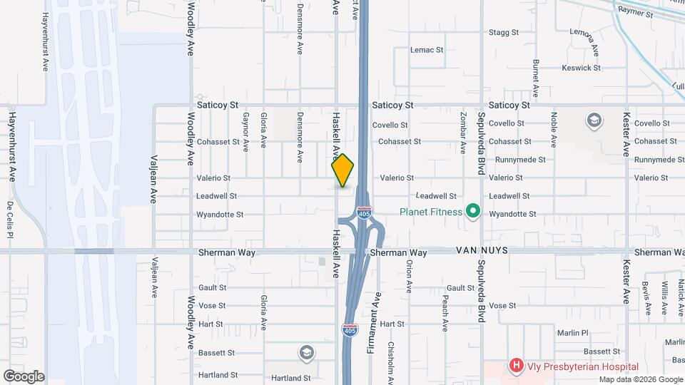 7340 Haskell Ave, Unit 104 Mapa y Detalles de la Ubicación