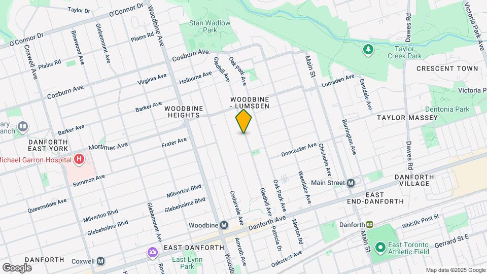 166 Gledhill Ave Map and Location Details