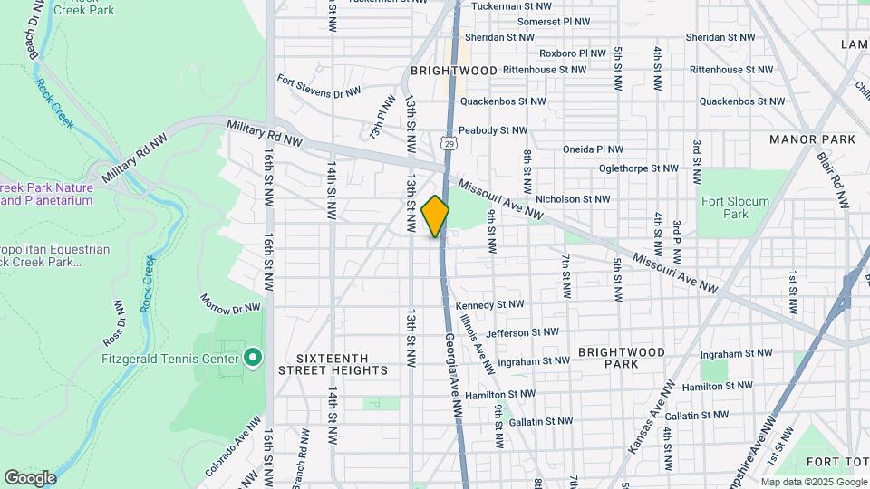 1209 Madison St NW Map and Location Details