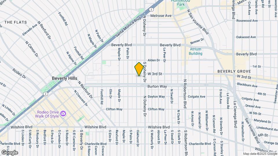 Oakhurst 90210 Apartments Map and Location Details