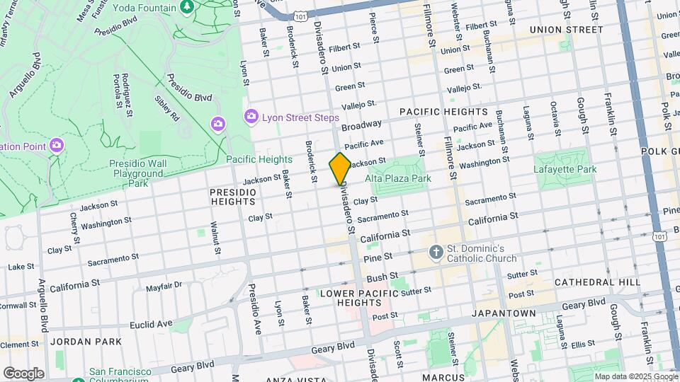 2233 Divisadero St Map and Location Details