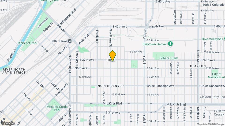 3638 N Williams St Map and Location Details