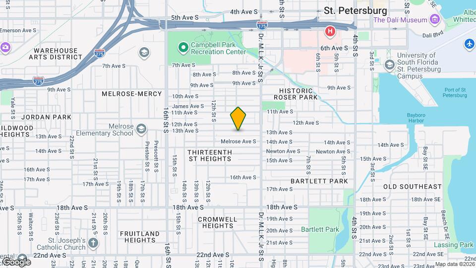 1000 13th Ave S Map and Location Details