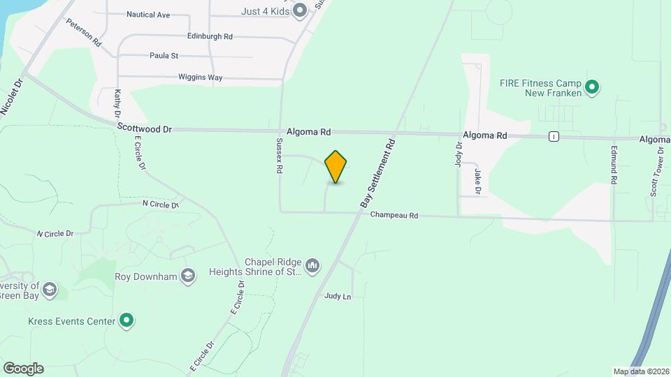 4012 Buckeye Way, Unit UWGB area apartment Map and Location Details