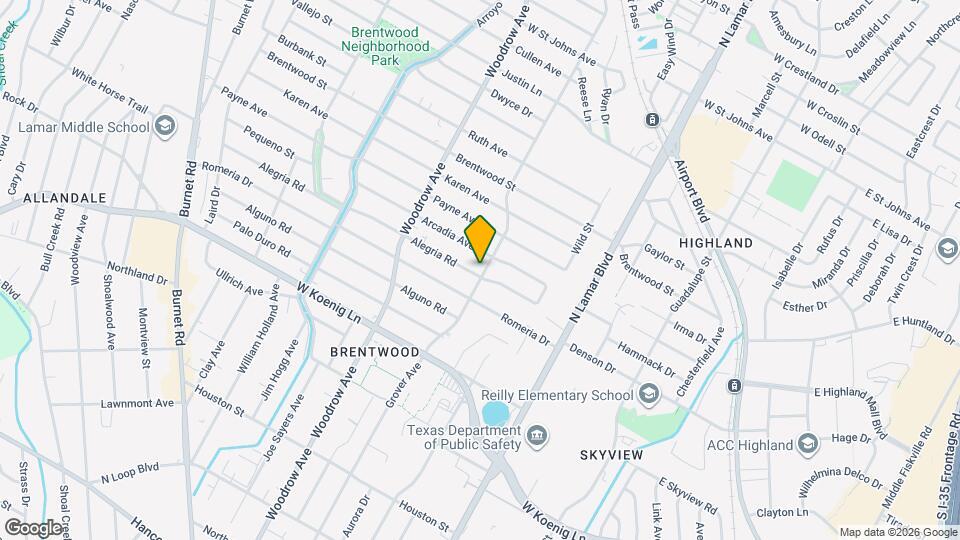 1200 Alegria Rd Map and Location Details