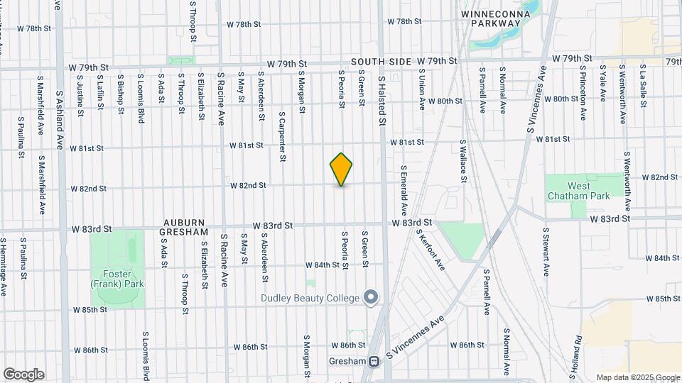 8204 S Peoria St Map and Location Details