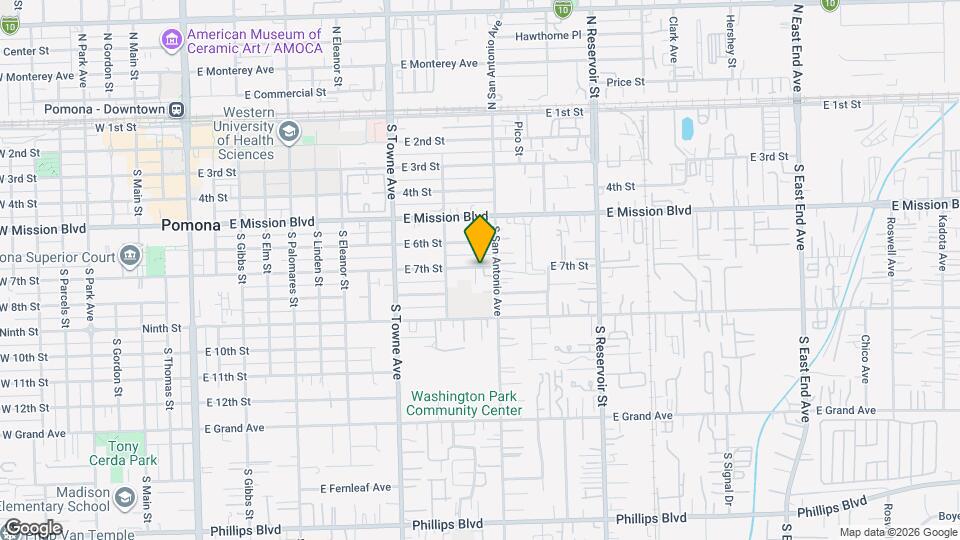 966 E 7th St Map and Location Details