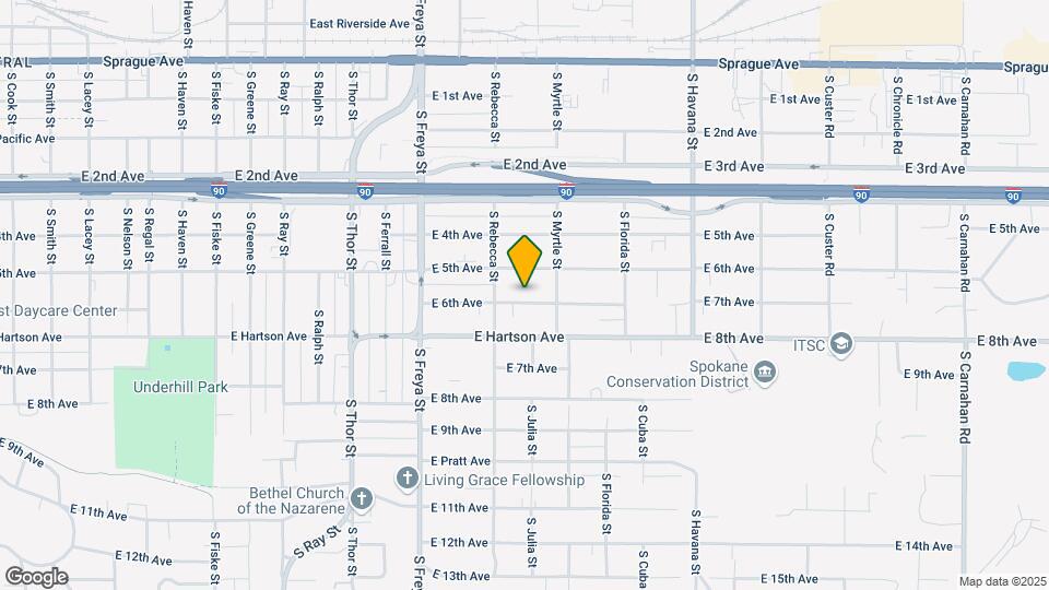 3827 E 6th Ave Map and Location Details