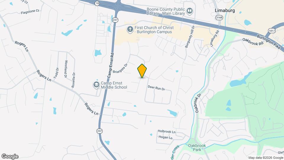 1836 Clearbrook Dr Map and Location Details