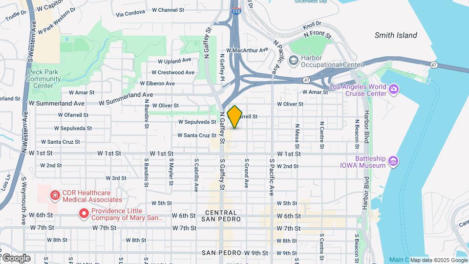 649-651 W Sepulveda St Map and Location Details