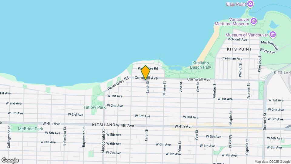 2506 Cornwall Ave Map and Location Details