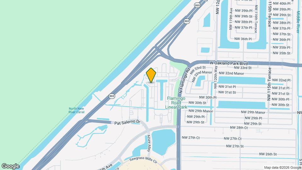 12681 NW 32nd St Mapa y Detalles de la Ubicación