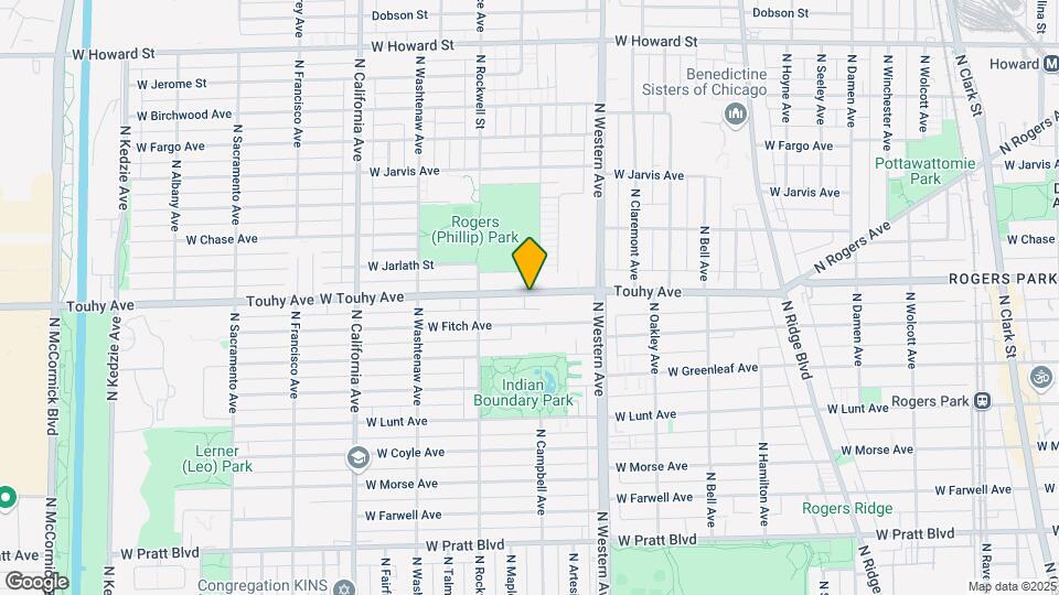 2501 W Touhy Ave Map and Location Details
