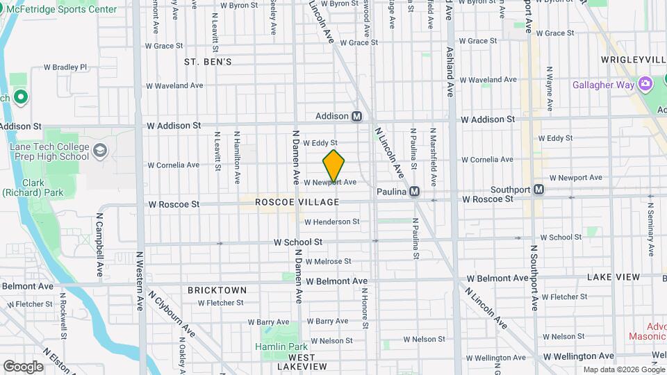 1901 W Newport Ave Map and Location Details