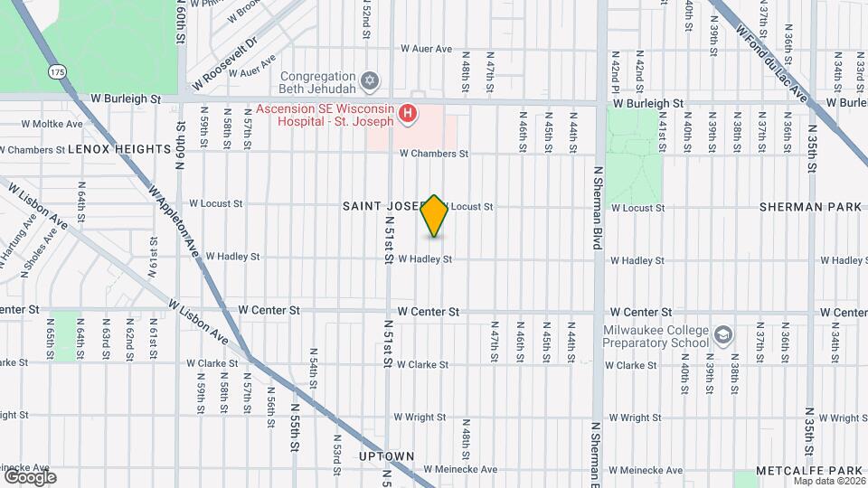 2821 N 49th St Map and Location Details