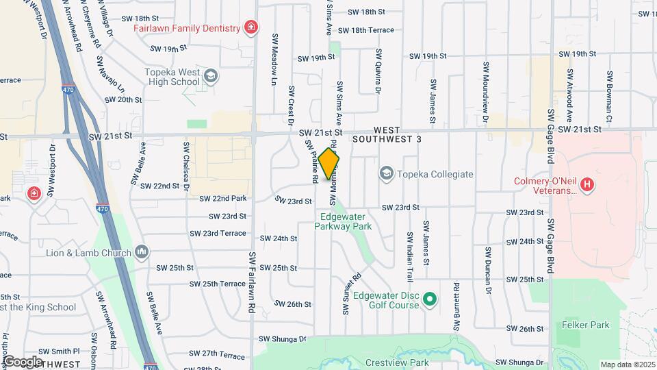2213 SW Morningside Rd Map and Location Details