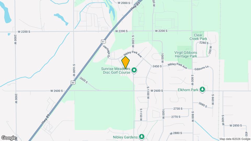 1249 W 2475 S Map and Location Details