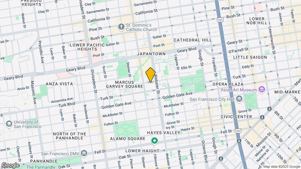 1445 Eddy St Mapa y Detalles de la Ubicación