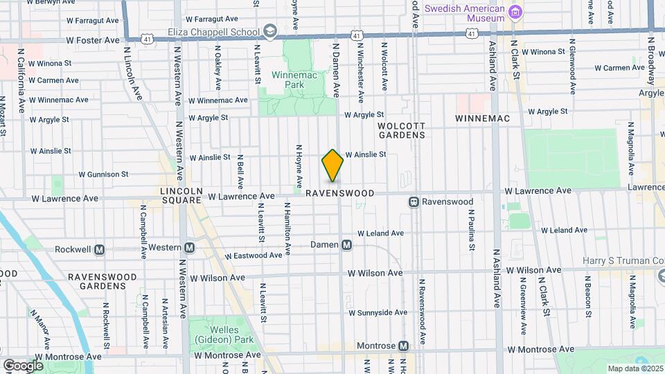 4814 N Damen Ave Map and Location Details