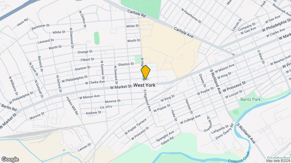 1369 W Market St Map and Location Details