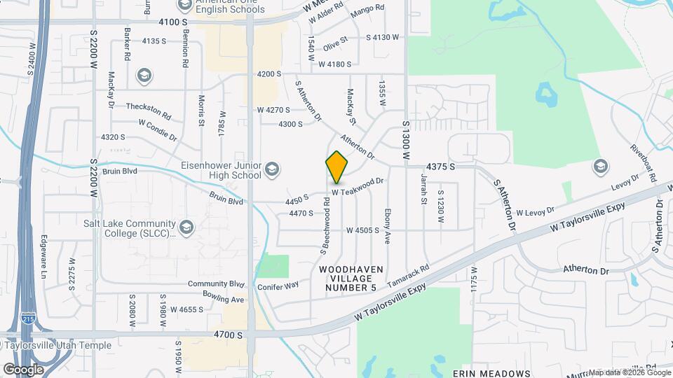 1478 W Teakwood Dr Map and Location Details