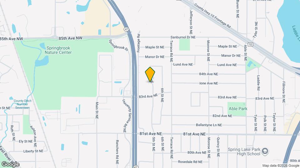 8350 5th St NE Map and Location Details