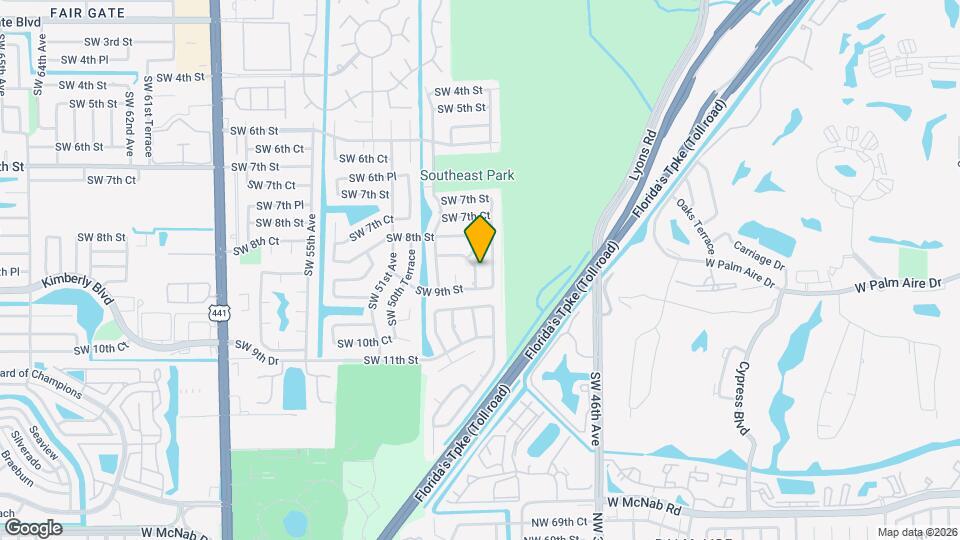 851 SW 49th Way Map and Location Details