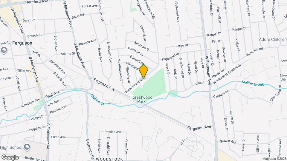 1012 Forestwood Dr Mapa y Detalles de la Ubicación