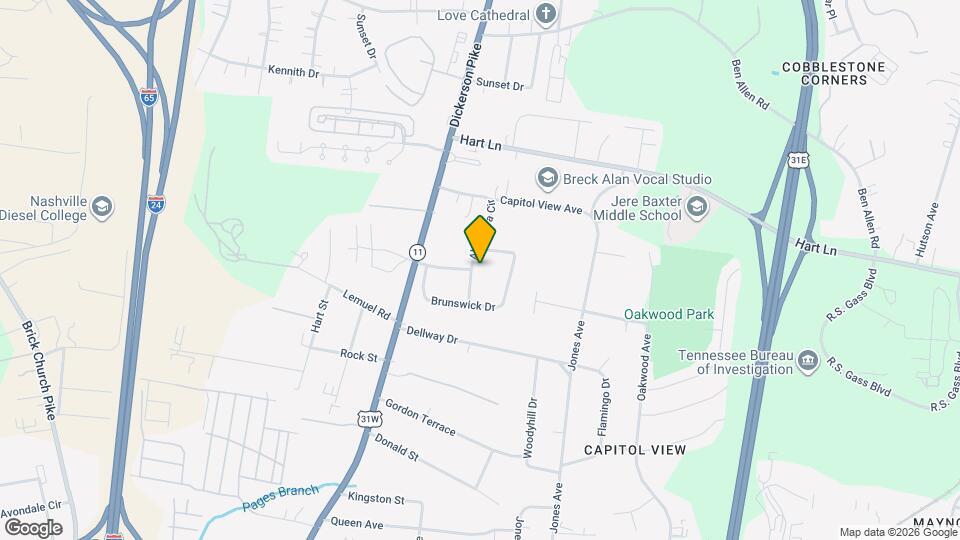 2801 Alhambra Cir Map and Location Details