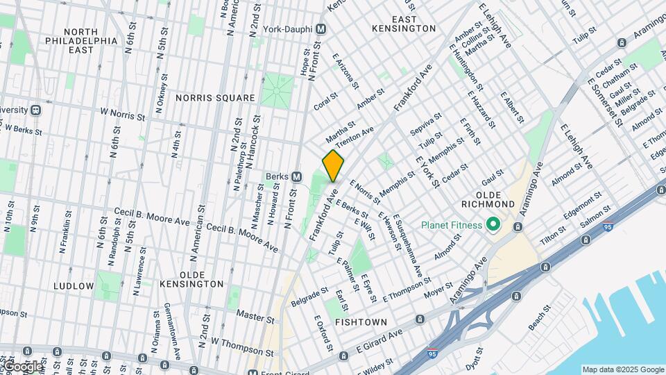 1850 Frankford Ave Map and Location Details