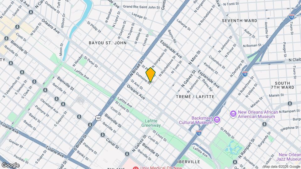 2506 Dumaine St Map and Location Details