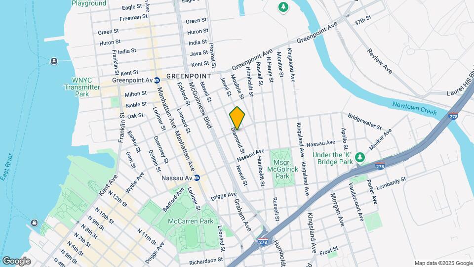 172 Norman Ave Mapa y Detalles de la Ubicación