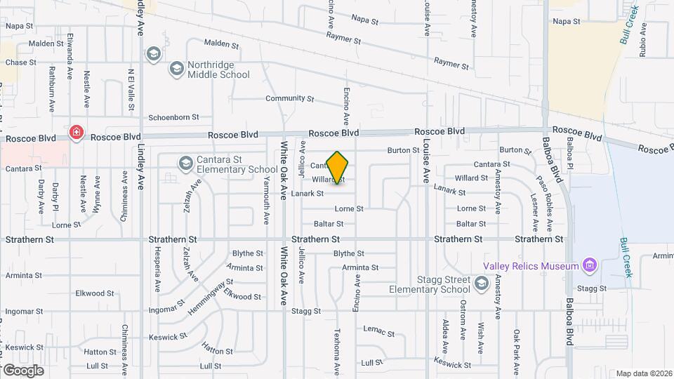 17529 Lanark St Map and Location Details