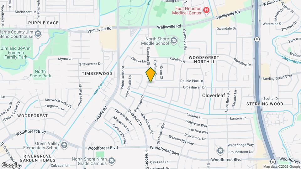 13811 Crosshaven Dr Map and Location Details