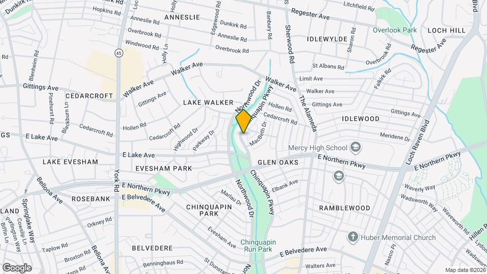 6121 Chinquapin Pkwy, Unit 1 Mapa y Detalles de la Ubicación